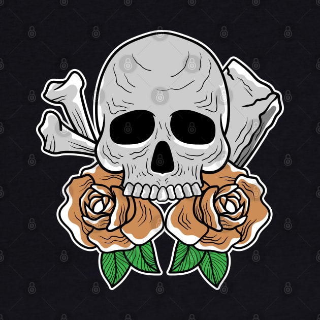 Skull rose by Darts design studio